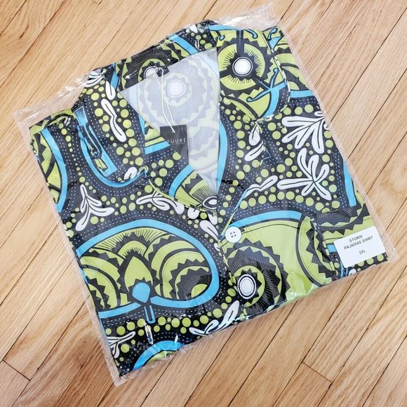 OFUURE Storm Pajamas Set Top & Matching Shorts, 2XL NWTS MSRP $150 - Picture 2 of 3